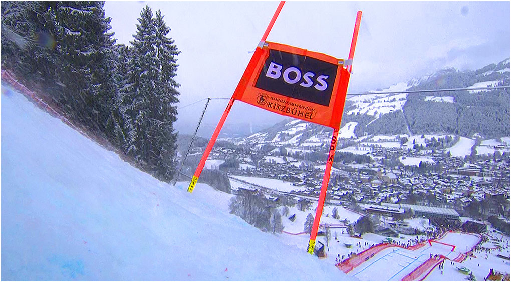 Blick auf Kitzbühel von der Streif (AUT)